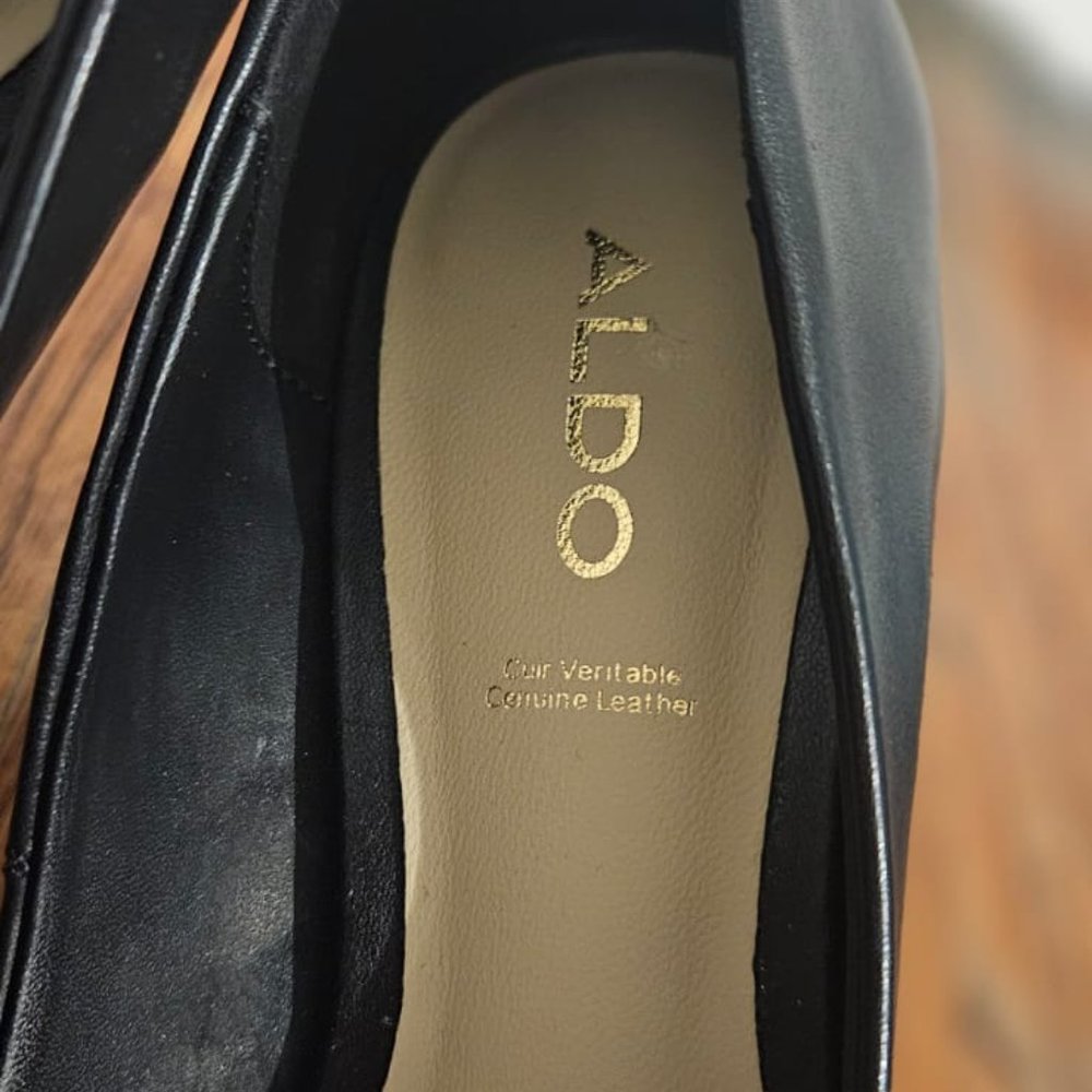 NIB Aldo Black Sereniti Stiletto Pump - Stiletto heel Size 5 - Picture 11 of 12